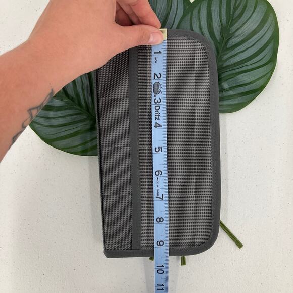 Rectangle Dark Gray Zip Around Side Handle Business Office Organizer Travel Bag - Picture 10 of 10